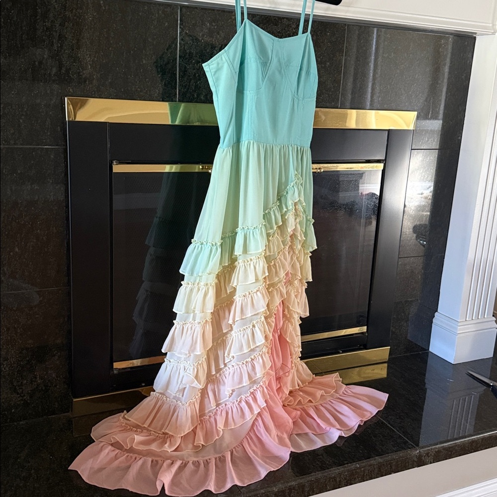 Rococo Sand Ciceli rainbow raffle dress sz S - Picture 15 of 17